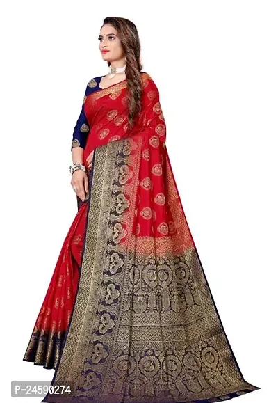 Fancy Cotton Saree With Blouse Piece For Women