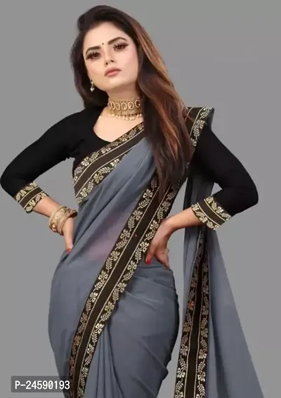 Fancy Cotton Saree With Blouse Piece For Women