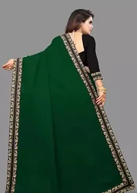 Fancy Cotton Saree With Blouse Piece For Women-thumb1