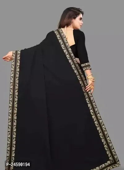 Fancy Cotton Saree With Blouse Piece For Women-thumb2