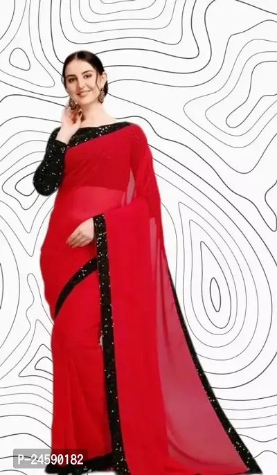 Fancy Cotton Saree With Blouse Piece For Women-thumb0