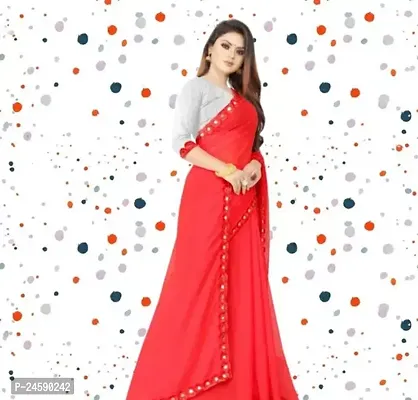 Fancy Cotton Saree With Blouse Piece For Women-thumb2