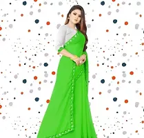 Fancy Cotton Saree With Blouse Piece For Women-thumb1