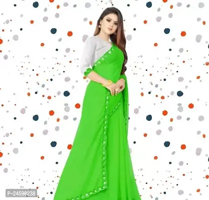 Fancy Cotton Saree With Blouse Piece For Women-thumb2