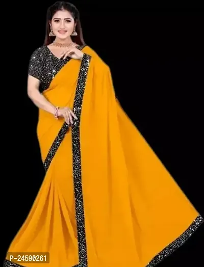 Fancy Cotton Saree With Blouse Piece For Women-thumb0