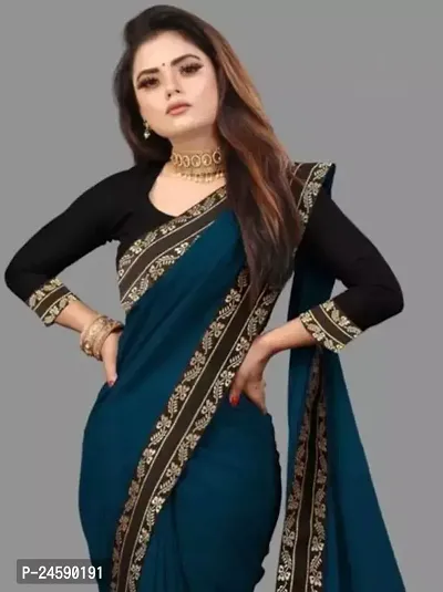 Fancy Cotton Saree With Blouse Piece For Women