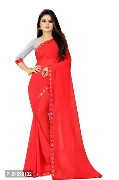 Fancy Cotton Saree With Blouse Piece For Women-thumb0