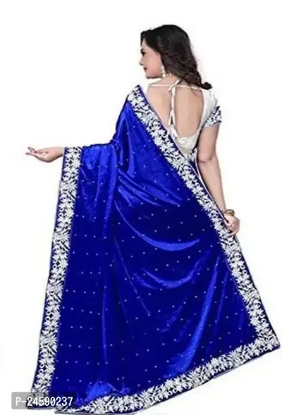 Fancy Cotton Saree With Blouse Piece For Women-thumb2