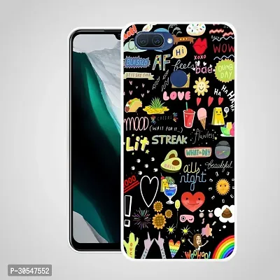 Back Cover for Oppo A12 / Oppo A11K Designer | Printed|Transparent |Flexible| Silicon Back Case for Oppo A12 / Oppo A11K