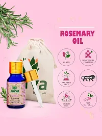 SARVA by Anadi Rosemary Essential Oil for Hair Growth | 100% Natural Undiluted For Hair Fall Control, Nourishment, Skin Care  Hair Strengthening | regrowth | All Hair  Skin Types | 15 ML-thumb3