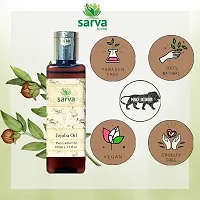 SARVA By Anadi 100% Pure Natural Jojoba Oil For Hair Growth  Face | Pure Cold Pressed Oil For Conditioned Hair , Nails  Smooth Skin | Help With Dryness , Prevent Hair Loss Reduce Breakage (100 ML)-thumb2