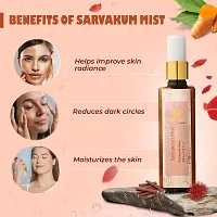 SARVA by Anadi Sarvakum Mist For Skin 100 ML | Steam Distilled Kumkumadi Hydrosol Toner Spary with Saffron For Dull Skin Dark Spots Naturally Rejuvenates Skin | Suitable For All Skin Tone-thumb3