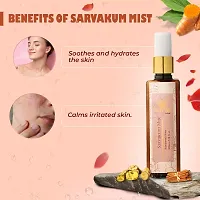 SARVA by Anadi Sarvakum Mist For Skin 100 ML | Steam Distilled Kumkumadi Hydrosol Toner Spary with Saffron For Dull Skin Dark Spots Naturally Rejuvenates Skin | Suitable For All Skin Tone-thumb2