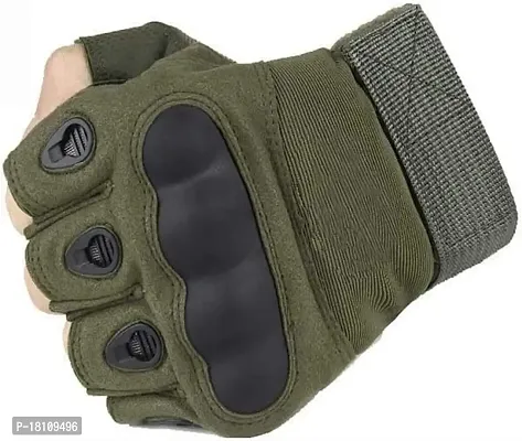 Linist Half Finger Gloves Cycling/Bike Gloves - Rubber Hard Knuckle Fingerless Gloves Joints Protect Glove for Outdoor Camping Hiking Car ATV Driving Riding Motorcycle ,Cycling