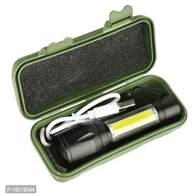 ZIGLY Mini XPE+COB Dual Flashlight Torch,3 Mode,Black-thumb4
