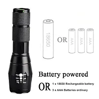 Linist LED Flashlight Torch, 5 Modes Tactical Flashlight, IPX5 Water Resistant, High Lumen, Zoomable Flashlight for Camping, Outdoor, Hiking, Emergency-thumb2