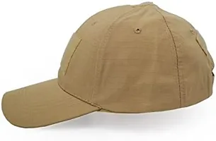 Linist Military Tactical Operator Cap, Outdoor Army Hat Hunting Camouflage Baseball Cap (Khaki)-thumb1