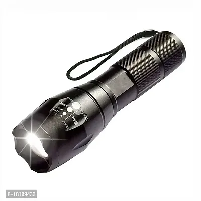 Linist LED Flashlight Torch, 5 Modes Tactical Flashlight, IPX5 Water Resistant, High Lumen, Zoomable Flashlight for Camping, Outdoor, Hiking, Emergency-thumb0