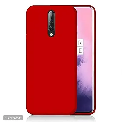 Trendy Red Silicon OnePlus 7 Pro Back Cover Case