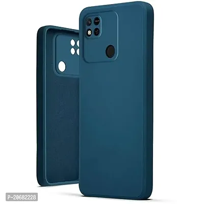 Trendy Blue Silicon Back Cover Case For Redmi 10C
