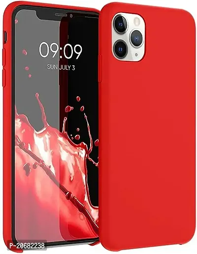 Trendy Red Silicon Case Compatible For iPhone 11 Case