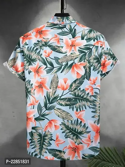 SMOWKLY Floral Printed Shirt || Spread Collar Shirt for Men || Graphic Printed Shirt for Men || Beach Shirt for Men-thumb3