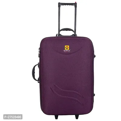 Trolley Bag (20inch) Polyester Check-In Soft Case Trolley Bag/Suitcase for Travel (Purple) Pack of 1-thumb2