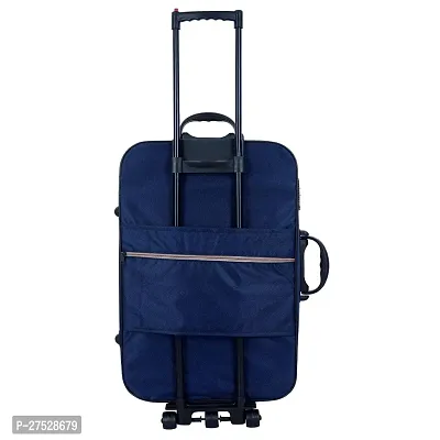 Trolley Bag (20inch) Polyester Check-In Soft Case Trolley Bag/Suitcase for Travel (Blue) Pack of 1-thumb4