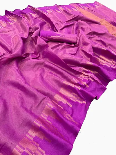 New In Silk Blend Saree with Blouse piece