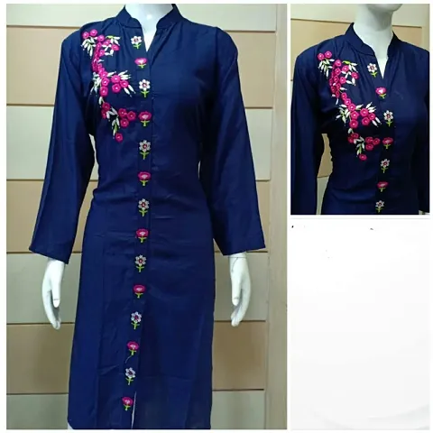 New Arrival !! Plus Size Elegant Embroidered Kurtas