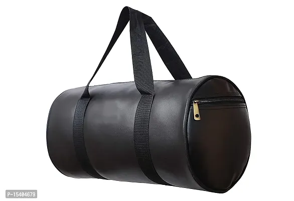 JAISBOY Black Gym Bag Combo Sports Men's Combo of Leather Gym Bag, Life Bottle Blue Shake Fitness Kit Accessories-thumb5