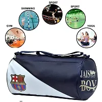 JAISBOY FCM Gym Bag Combo Sports Men's Combo of Leather Gym Bag, Gloves and Life Shake Fitness Kit Accessories-thumb2