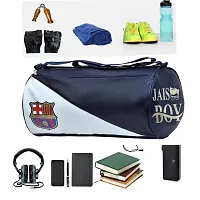 JAISBOY FCB Combo Set of Gym Bag Duffel Bag with Shoulder Strap for Men  Women with Wrist Support Band for Daily Exercise (red)-thumb1