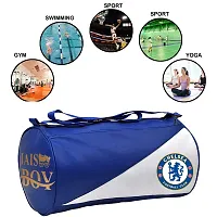 JAISBOY Combo Set Gym Bag with Gym Gloves with Blue Wrist Support Band and Stop ORG Bottle and Hand Gripper (Blue)-thumb4