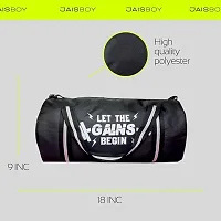 Gym Bag for  Sports Duffle Bag Water Resistance Polyester black Gym Bag-thumb1