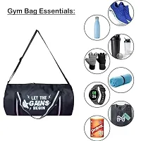 Gym Bag for  Sports Duffle Bag Water Resistance Polyester black Gym Bag-thumb3