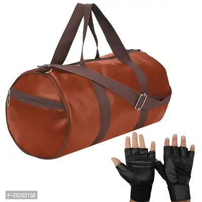 Sport Combo Gym Bag with Black Gloves ll Gym kit for Men and Women ll Gym Bag Gym  Fitness Kit