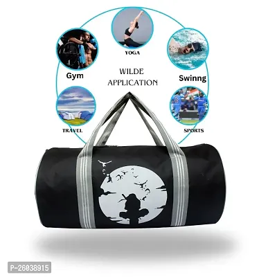 Anime printed Gym Bag Combo for Men Gym Bag with Gym Shaker Protein Life Sipper high quality Gym hand Gripper-thumb2