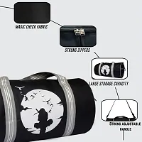 Anime printed Gym Bag Combo for Men Gym Bag with Gym Shaker Protein Life Sipper high quality Gym hand Gripper-thumb3