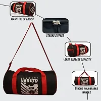 Combo Sports Bag Mens Gym Bag, Blue Wrist Support Band and Spider Shaker Bottle Fitness Anime printed Gym Bag-thumb1