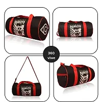 Combo Sports Bag Mens Gym Bag, Blue Wrist Support Band and Spider Shaker Bottle Fitness Anime printed Gym Bag-thumb2