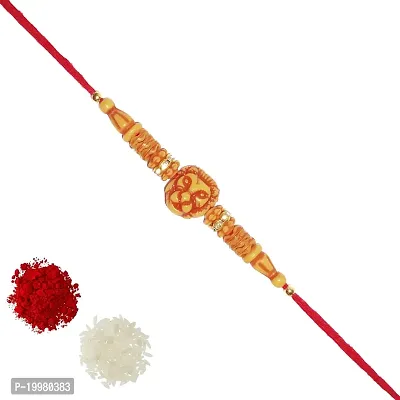 (Combo of 5) Satvikta Premium Quality Sanitized Lion Face Leo Rashi Rakhi with Roli and Chawal Designer thread rakhi for brother(Combo of 5)