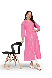 Trendy Chiffon Solid Kurta For Women Pack Of 2-thumb1