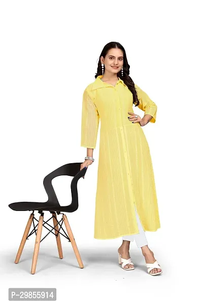 Trendy Chiffon Solid Kurta For Women Pack Of 2-thumb2