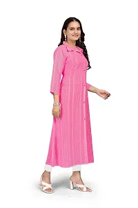 Trendy Chiffon Solid Kurta For Women Pack Of 2-thumb2