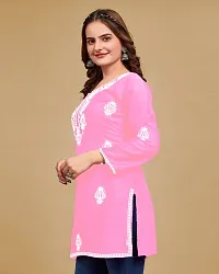 Stylish Viscose Rayon Embroidered Short Kurti for Women-thumb3