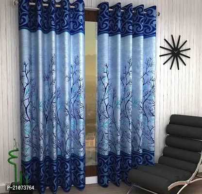 Stylish Multicoloured Polyester Printed Door Curtains