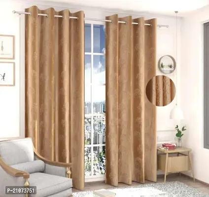 Stylish Multicoloured Polyester Printed Door Curtains-thumb0