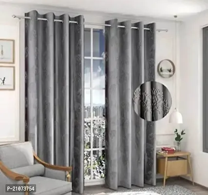 Stylish Multicoloured Polyester Printed Door Curtains-thumb0