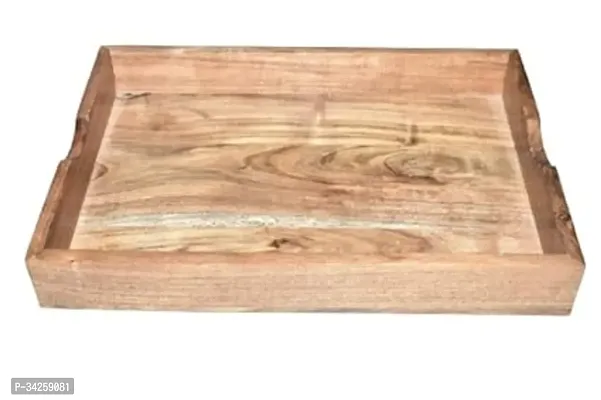 Stylish Wooden Rustic Rectangular Serving Tray,